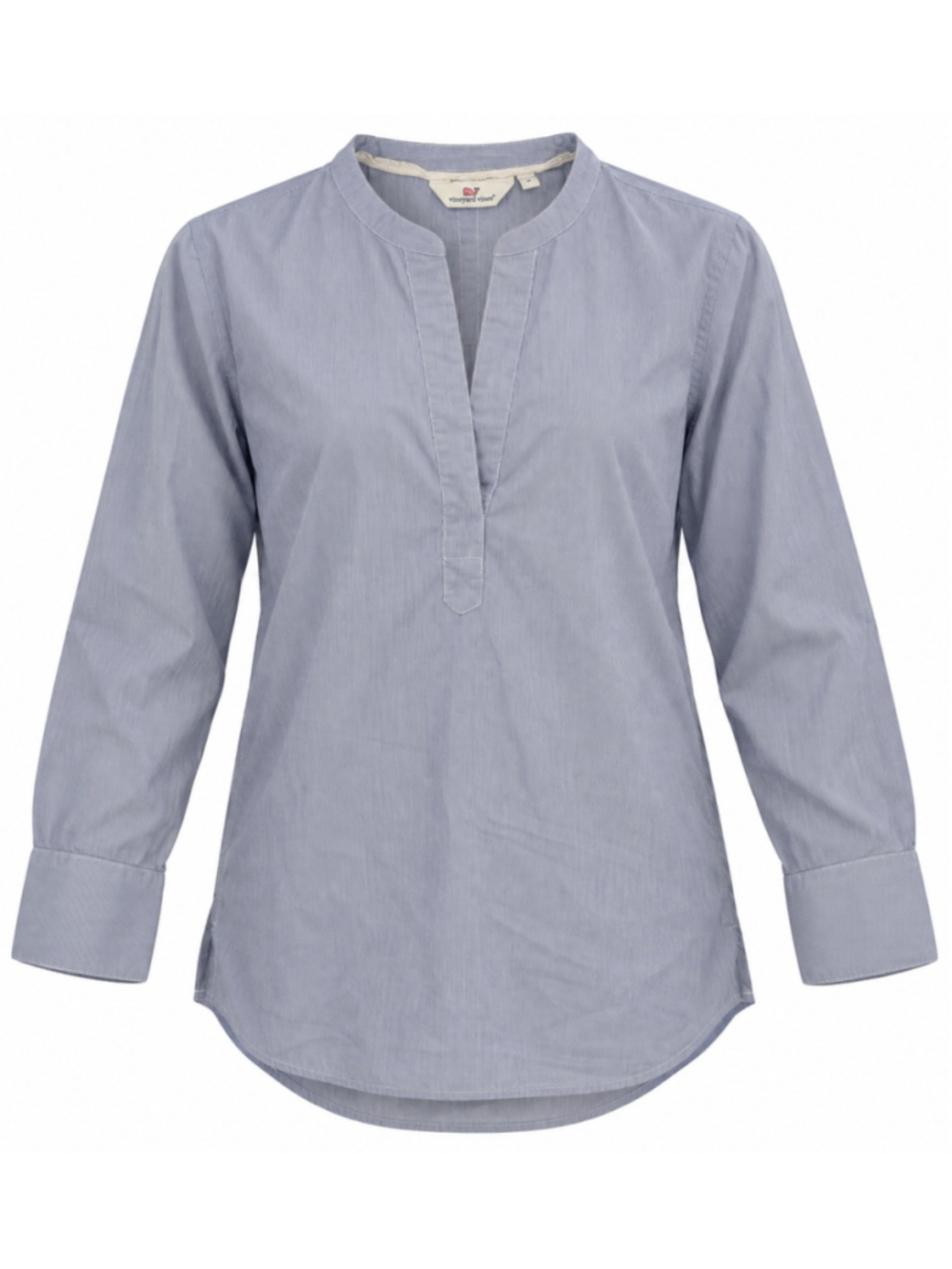 Vineyard Vines 100% Cotton Striped Popover Tunic Womens Small Blue White